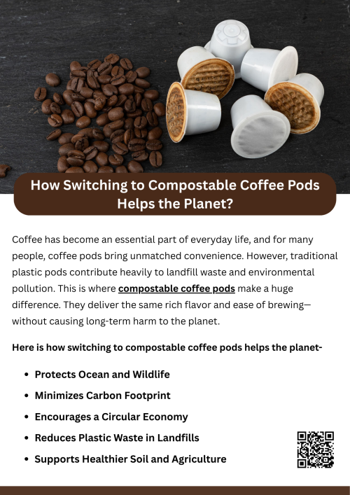 Switching to compostable coffee pods helps the planet by reducing plastic waste, lowering carbon emissions, and supporting a circular economy. These eco-friendly pods decompose naturally instead of polluting landfills or oceans. With more consumers prioritizing sustainability, compostable alternatives allow people to enjoy their daily brew responsibly while protecting ecosystems and preserving resources for future generations. To know more visit here-https://wideawakecoffee.com/coffee-pods/
