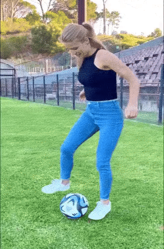 Girl Soccer Skills Prt 1B ezgif.com video to gif converter