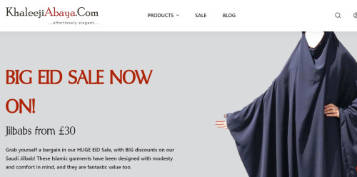 This applies to exposure of jewellery, bare skin, makeup, or whatever may excite sexual desire such as behaving in an alluring manner through speech, a strut etc.

https://khaleejiabaya.com/product-category/khimar-overhead-jilbab/