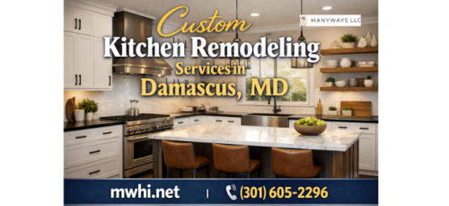 Transform your Damascus kitchen with professional remodeling services from ManyWays LLC. We specialize in stylish, functional kitchen designs, tailored to your needs and budget, with quality craftsmanship from planning to installation.