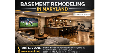 Looking for basement remodeling in Maryland? MWHI turns underused basements into stylish, functional spaces with modern finishes and quality workmanship.
