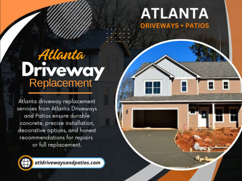 Water seeps beneath the slab, softening soil and carrying fine particles away. Over time, voids form under the concrete. The slab remains intact for a while, but it’s no longer fully supported.During many Atlanta driveway replacement projects, correcting drainage becomes just as important as replacing the concrete itself.

For More Information: https://atldrivewaysandpatios.com/driveway-replacement-atlanta/

Address: 1934 New Kemp Rd, Marietta, GA 30066, United States

Phone: +14708375846

Find Us On Google Map: https://maps.app.goo.gl/dRUCJLj3BRAURSnS9

Read Our Blog:
https://atldrivewaysandpatios.medium.com/about
https://atldrivewaysandpatios.wordpress.com/

More Links:
https://linktr.ee/atldrivewaysandpatios
https://heylink.me/atldrivewaysandpatios
https://beacons.ai/atldrivewaysandpatios